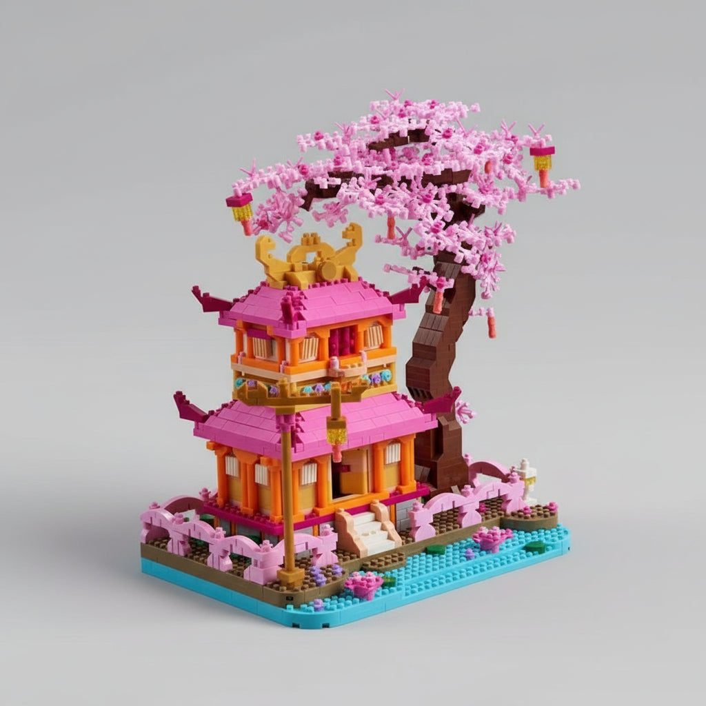 Kersenbloesems gebouw | Bouwpakket