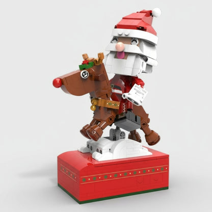 Kerstman op rendier | Bouwpakket
