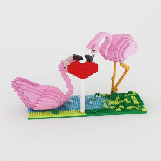 Liefdes flamingos | Bouwpakket