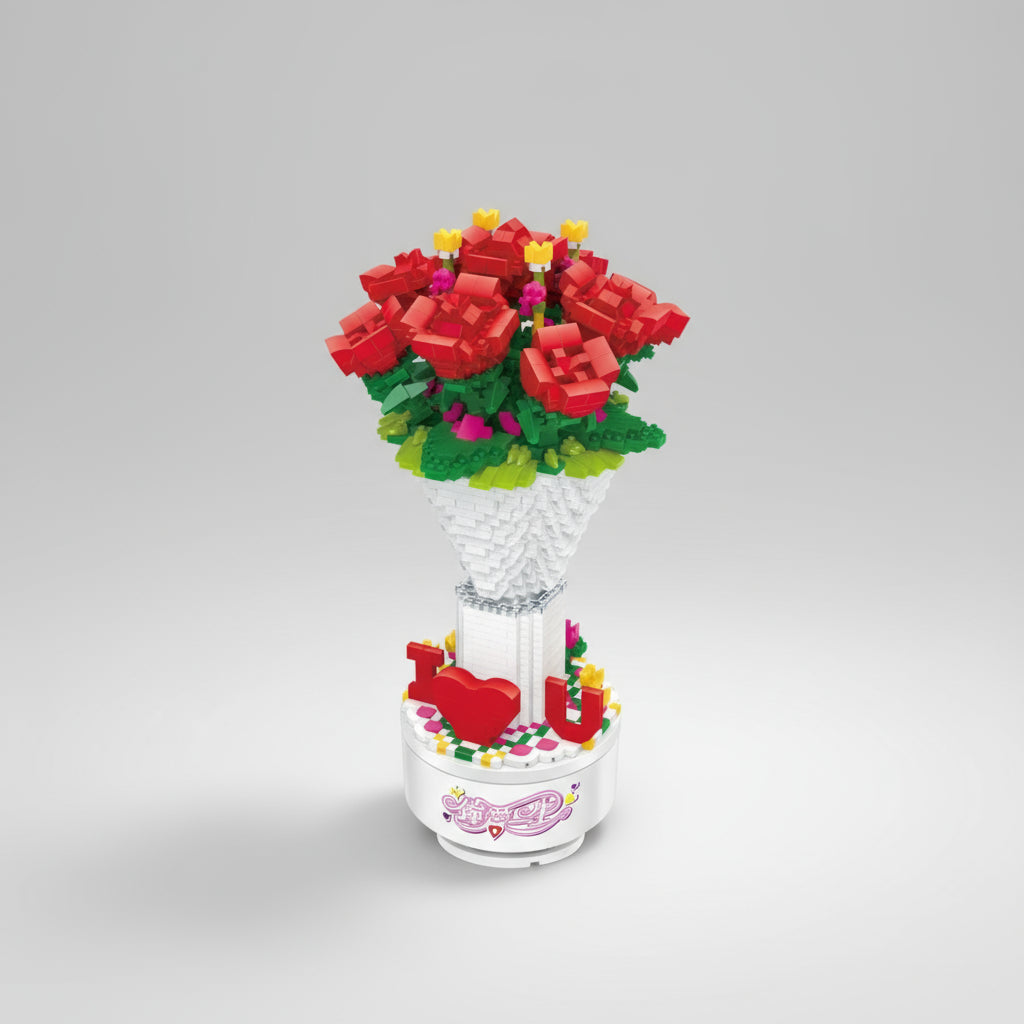 Muziekdoos rozen | Bouwpakket