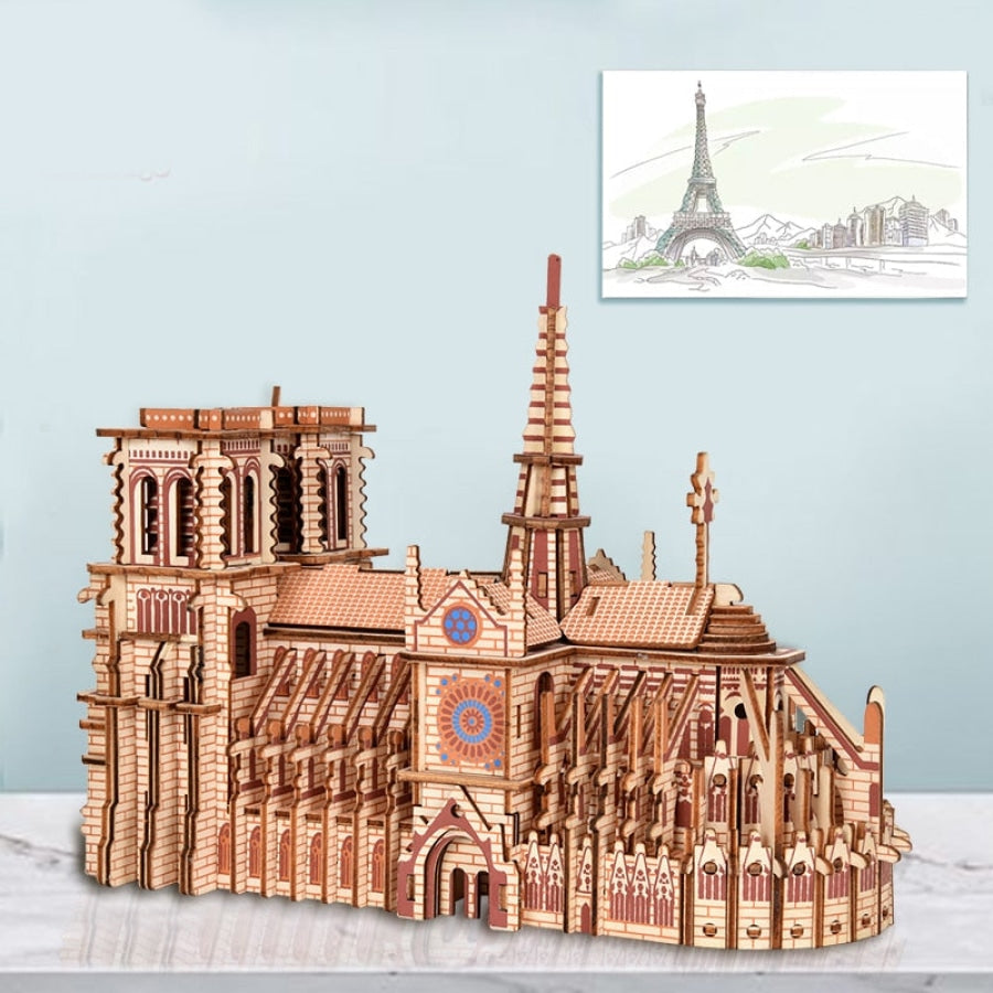 Notre dame | 3D Houten Bouwpakket