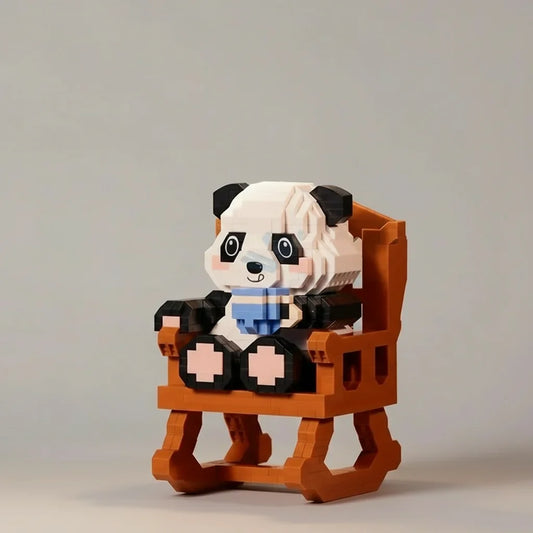 Panda op stoel | Bouwpakket