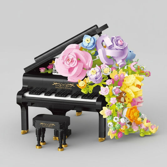 Piano met bloemen | Bouwpakket