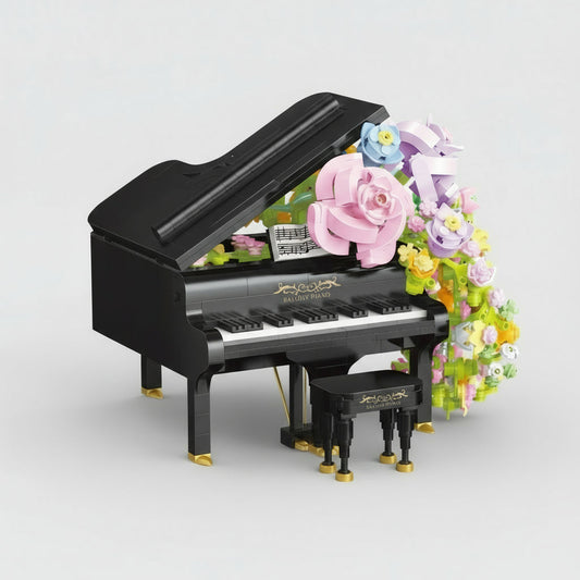 Piano met bloemen | Bouwpakket