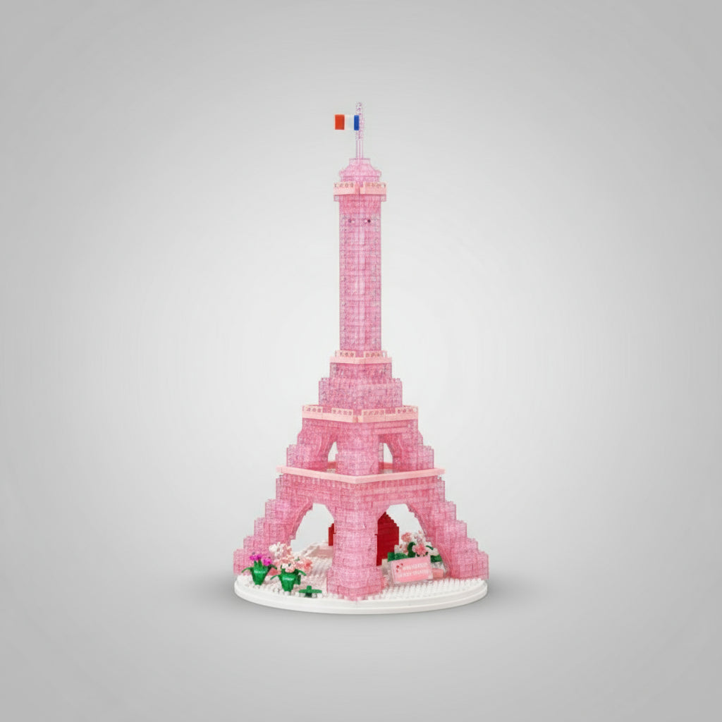 Roze eiffeltoren | Bouwpakket