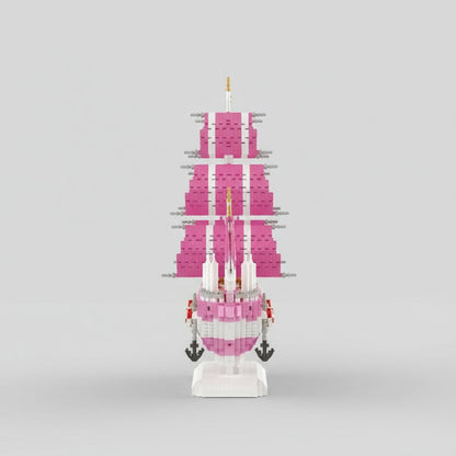 Roze zeilboot | Bouwpakket