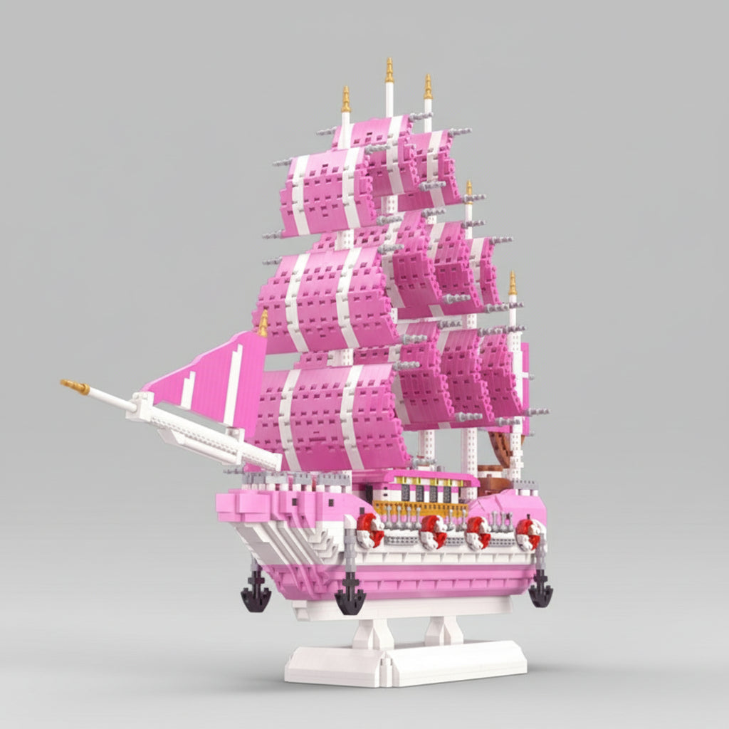 Roze zeilboot | Bouwpakket