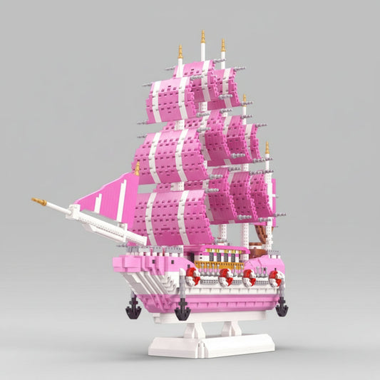 Roze zeilboot | Bouwpakket