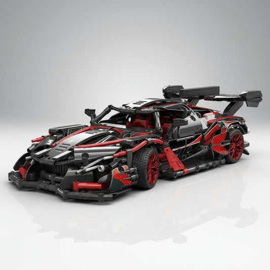Stoere zwarte auto | Bouwpakket