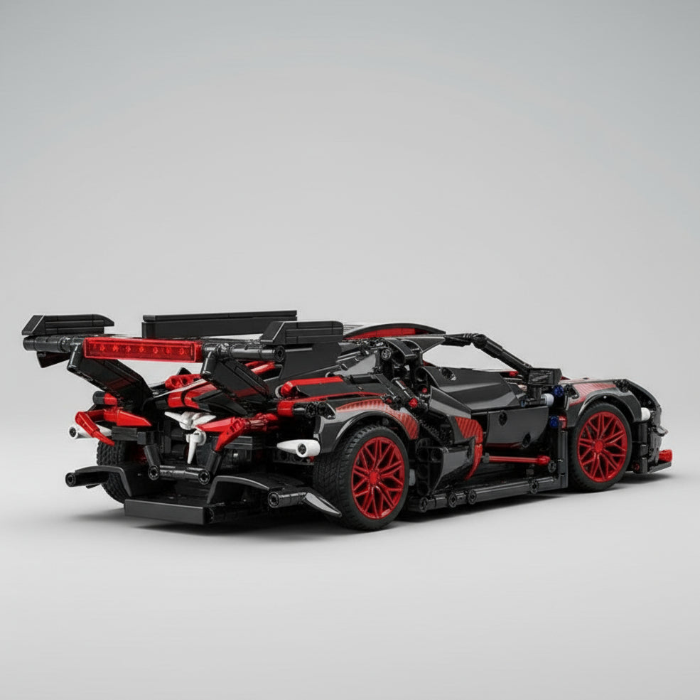 Stoere zwarte auto | Bouwpakket