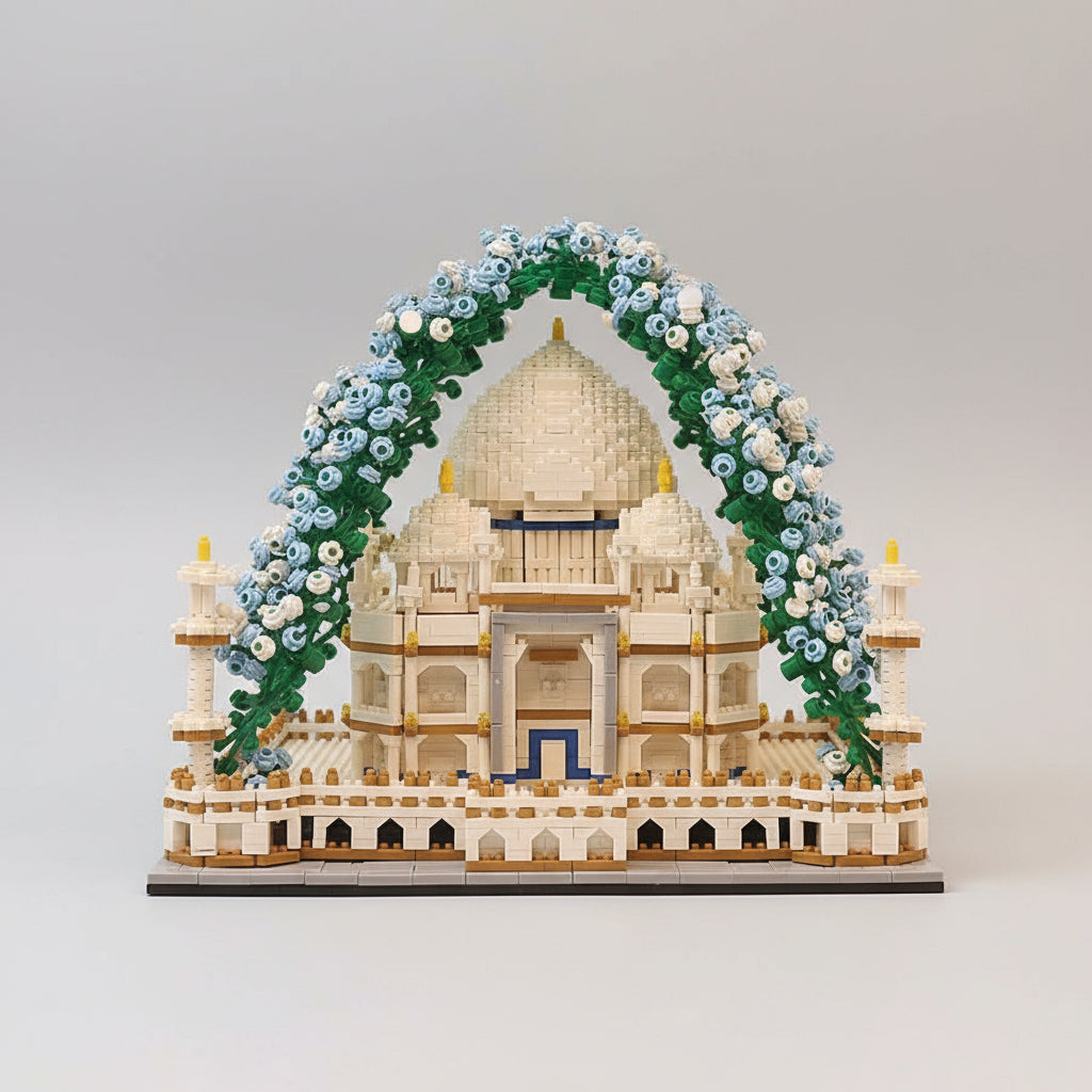 Taj mahal met bloemen | Bouwpakket