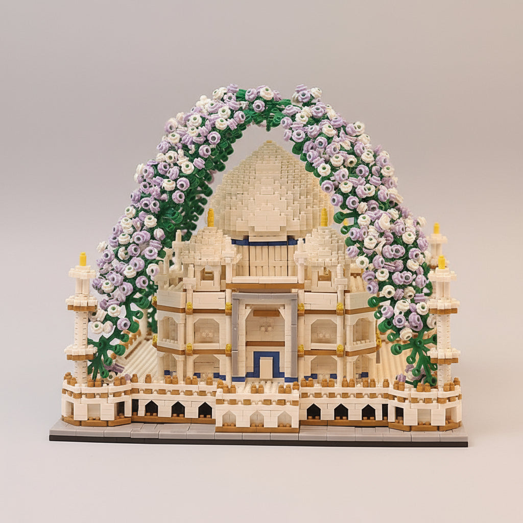 Taj mahal met bloemen | Bouwpakket