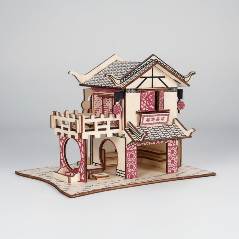 Theehuis | 3D Houten Bouwpakket