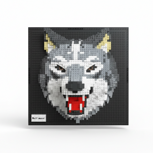 Wolf op bouwplaat | Bouwpakket
