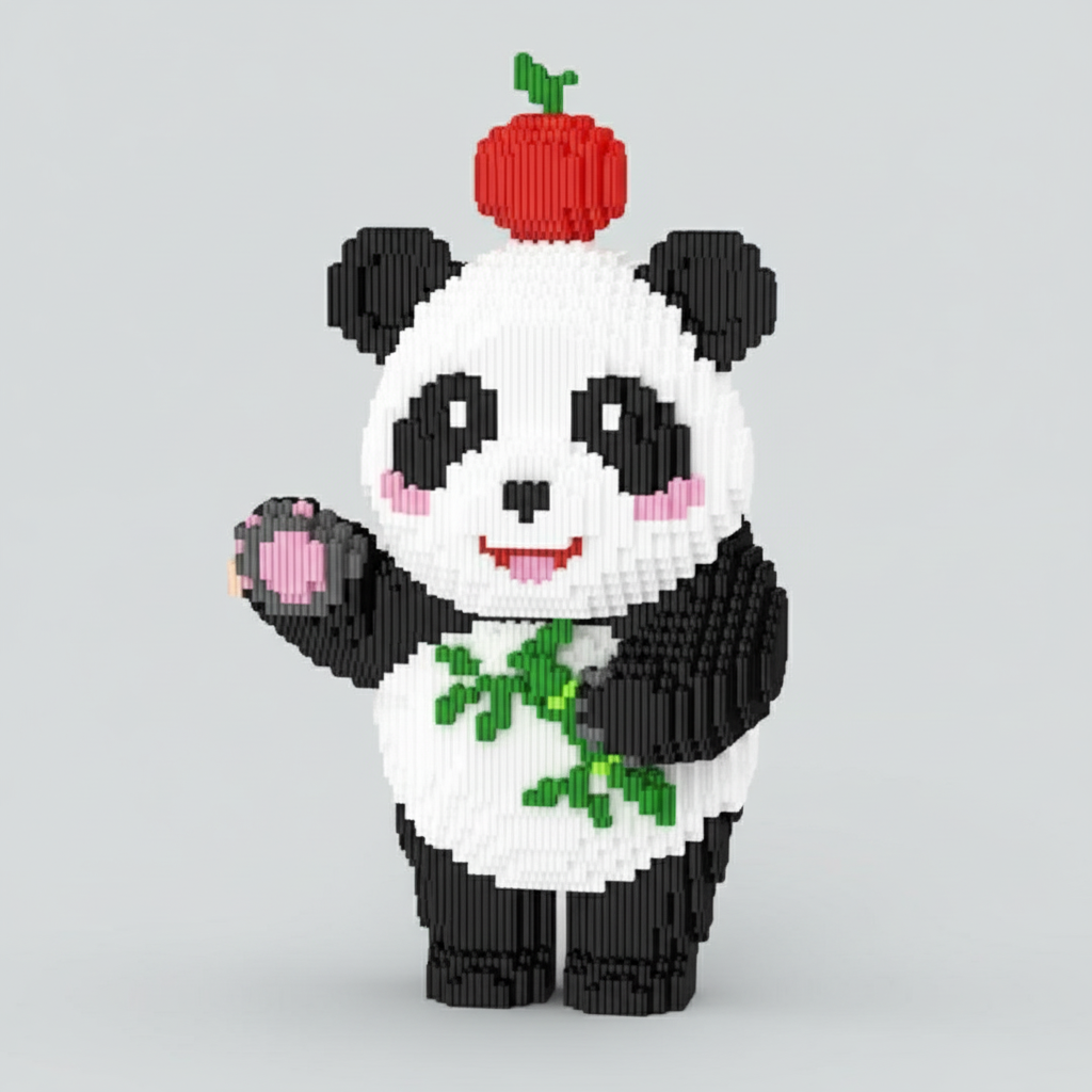Panda met appel | Bouwpakket