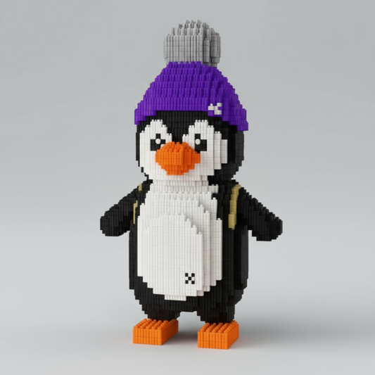 Pinguin met muts | Bouwpakket