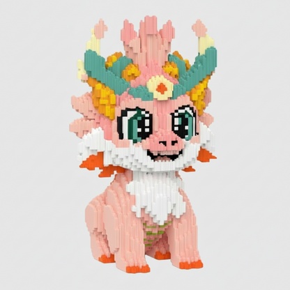 Schattige roze draak | Bouwpakket